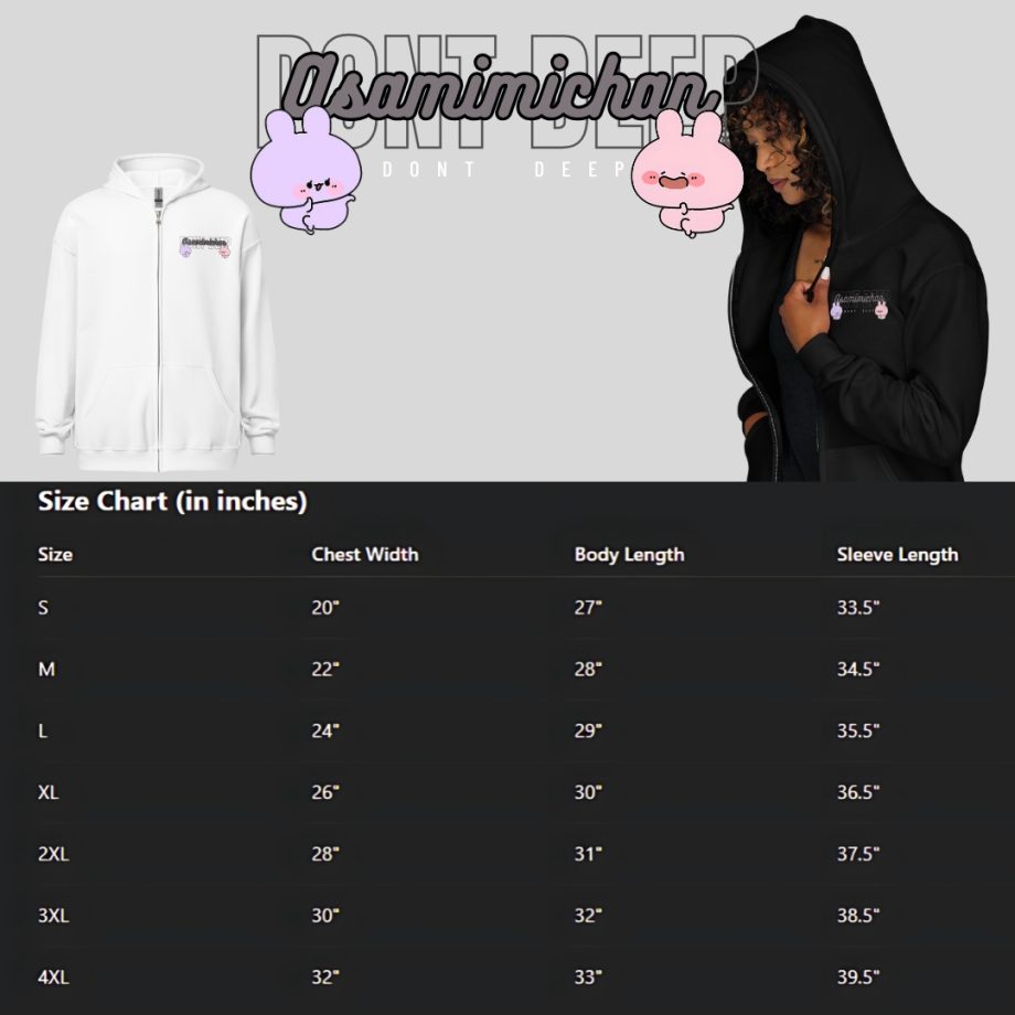 DONT DEEP ZIPED HOODIE