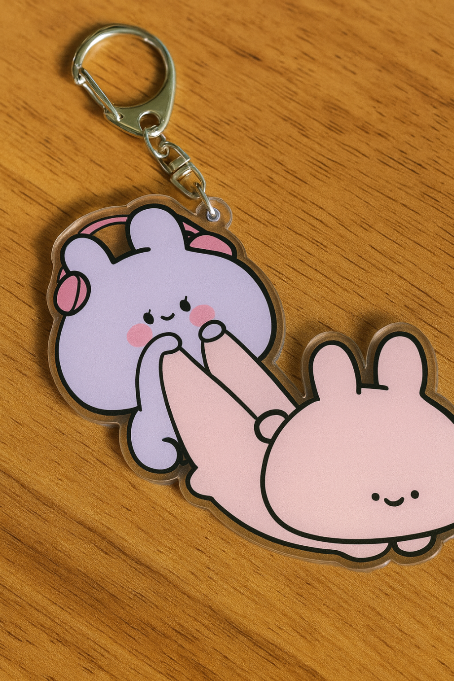 ASAMIMICHAN PULL BUTT KEYCHAIN
