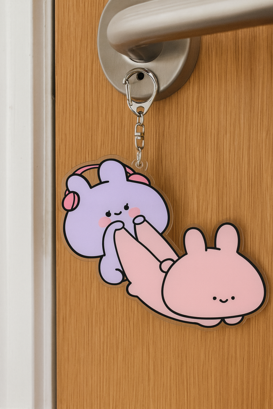 ASAMIMICHAN PULL BUTT KEYCHAIN