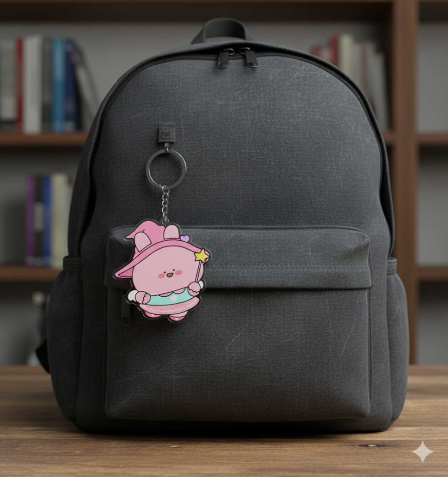 ASAMIMICHAN WITCH KEYCHAIN