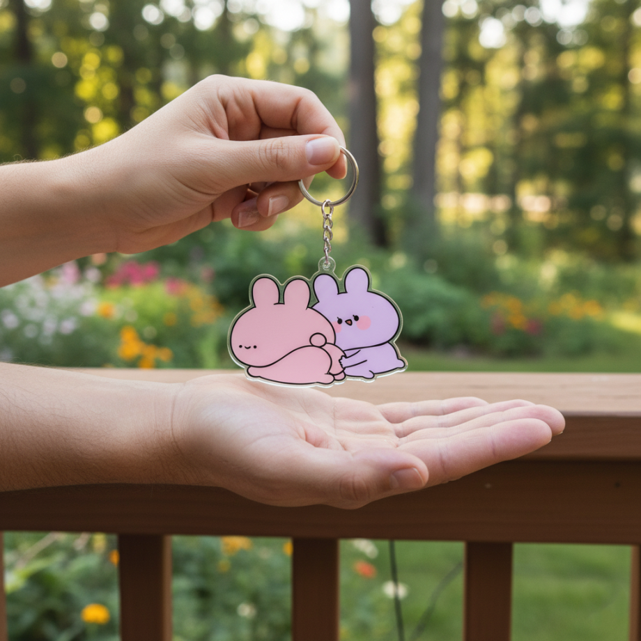 SOFT BUTT KEYCHAIN