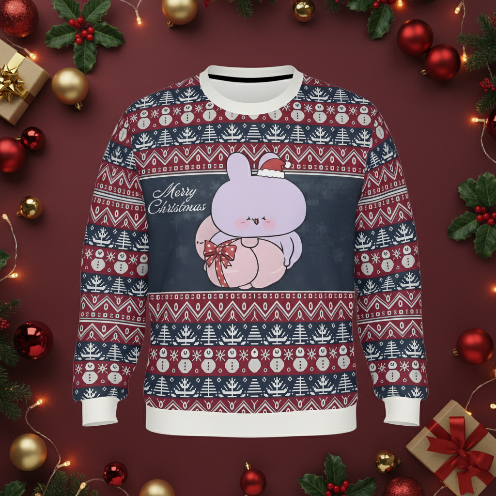 ASAMIMICHAN BUTT CARE CHRISTMAS ( Sweat-shirt unisex )