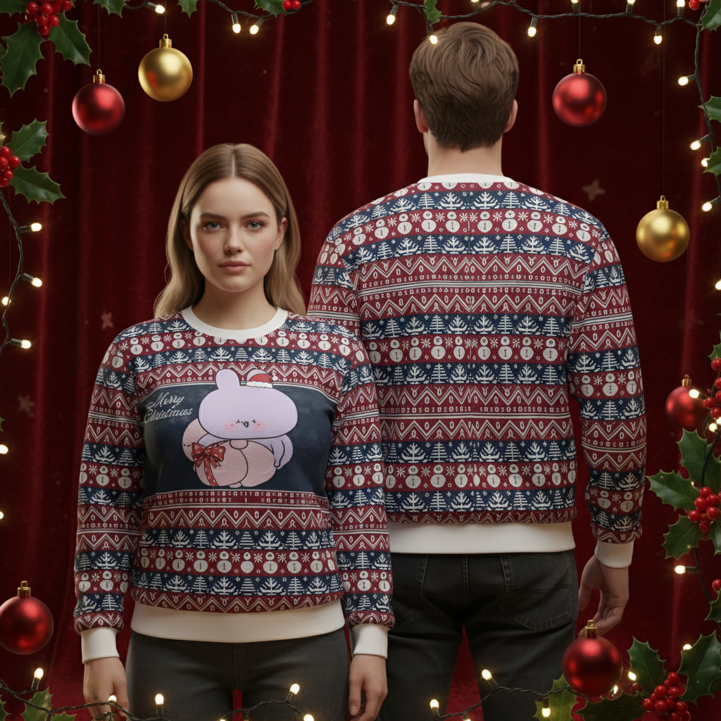 ASAMIMICHAN BUTT CARE CHRISTMAS ( Sweat-shirt unisex )