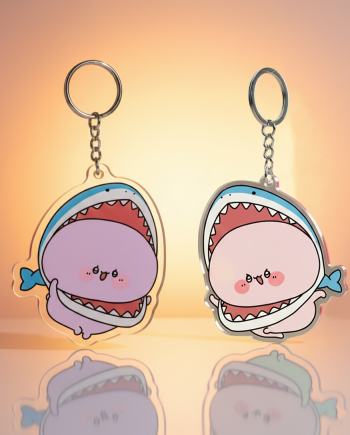ASAMIMICHAN SQUEAKY SHARK SET x2
