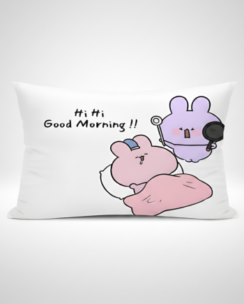 Hi Hi GOOD MORNING (Rectangular Pillow Cover)