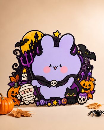 [ANEMIMICHAN] Devil Night Halloween – Die-Cut Metal Sign