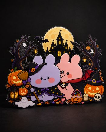 [ASAMIMICHAN] Spooky Sweet Halloween - Die-Cut Metal Signs